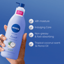 NIVEA COCONUT & MONOI OIL BODY LOTION 400ML thumbnail 4