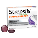 STREPSILS HERBAL IMMUNE SUPPORT ELDERBERRY 16 LOZENGES thumbnail 1