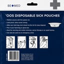 BE+MED VOMIT BAG WITH WIPES - 1500ML VOLUME 3 PACK thumbnail 2