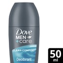 DOVE MEN ANTIPERSPIRANT CLEAN COMFORT ZERO ALUMINIUM ROLL ON 50ML thumbnail 3