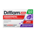 Difflam Plus Triple Action Blackcurrant 32 Lozenges thumbnail 2