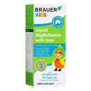 BRAUER KIDS MULTIVITAMIN WITH IRON LIQUID 200ML thumbnail 1