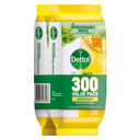 DETTOL MULTI PURPOSE CLEANING WIPES LEMON BURST 300 PACK thumbnail 1