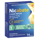 NICABATE STEP 1 21MG CLEAR PATCH 14 PACK thumbnail 1