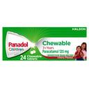 PANADOL CHILDREN 3 + YEARS CHEWABLE 24 TABLETS thumbnail 9