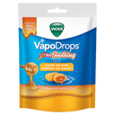 VICKS VAPODROPS XTRA SOOTHING HONEY 16 LOZENGES thumbnail 1
