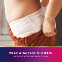 TENA DISCREET UNDERWEAR HIGH WAISTED 7D BLACK LARGE 8 PACK thumbnail 7