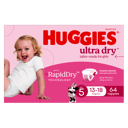 HUGGIES JUMBO ULTRADRY NAPPIES WALKER GIRL 64 PACK thumbnail 4