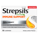 STREPSILS HERBAL IMMUNE SUPPORT HONEY LEMON 32 LOZENGES thumbnail 2