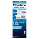 CLEARBLUE PREGNACY TEST TRIPLE CHECK 3 PACK thumbnail 1