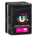 U BY KOTEX PADS SPORT ULTRATHIN SUPER WINGS 10 PACK thumbnail 1
