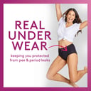 POISE 2-IN-1 PERIOD & INCONTINENCE UNDIES BLACK 14/16 thumbnail 7