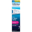 CLEARBLUE EARLY DETECTION PREGNACY TEST 1 PACK thumbnail 1