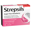 STREPSILS STRAWBERRY SUGAR FREE 36 LOZENGES thumbnail 3