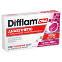DIFFLAM PLUS ANAESTHETIC WILD BERRY THROAT 16 LOZENGES thumbnail 1