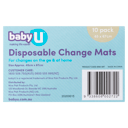 BABY U DISPOSABLE CHANGE MATS 10 PACK thumbnail 3