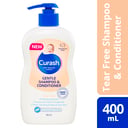 CURASH BABYCARE GENTLE SHAMPOO & CONDITIONER PUMP 400ML thumbnail 7
