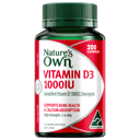 NATURES OWN VITAMIN D3 1000IU 200 CAPSULES thumbnail 1