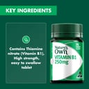 NATURES OWN VITAMIN B1 250MG 75 TABLETS thumbnail 5