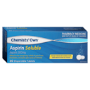 CHEMISTS OWN ASPIRIN 300MG 60 SOLUBLE TABLETS thumbnail 1