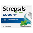 STREPSILS HERBAL COUGH FRESH MENTHOL 16 LOZENGES thumbnail 2