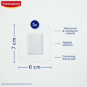 ELASTOPLAST AQUA PROTECT 6CM X 7CM XL 5 PACK thumbnail 3