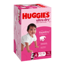 HUGGIES JUMBO ULTRADRY NAPPIES TODDLER GIRL 72 PACK thumbnail 1