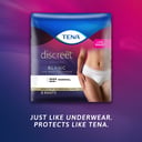 TENA DISCREET UNDERWEAR HIGH WAISTED 7D BLACK LARGE 8 PACK thumbnail 10