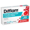 DIFFLAM RASPBERRY SUGAR FREE 16 LOZENGES thumbnail 1