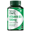 NATURES OWN VITAMIN B3 500MG 120 TABLETS thumbnail 1