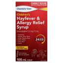 CHEMISTS OWN HAYFEVER & ALLERGY RELIEF SYRUP 100ML thumbnail 2