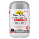 NATURES WAY ADULT VITA GUMMIES IRON 24MG 30 TABLETS thumbnail 1