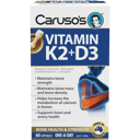 CARUSOS VITAMIN K2+D3 60 CAPSULES thumbnail 1