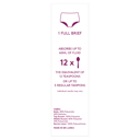 POISE 2-IN-1 PERIOD & INCONTINENCE UNDIES BLACK 12/14 thumbnail 3