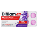 DIFFLAM PLUS ANAESTHETIC BLACKCURRANT SUGAR FREE 16 LOZENGES thumbnail 8