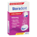STERADENT DENTURE CLEANSER WHITENING 48 TABLETS thumbnail 1