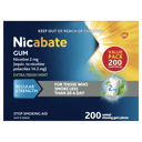 NICABATE GUM REGULAR EXTRA FRESH MINT 2MG 200 PACK thumbnail 2