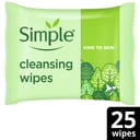 SIMPLE FACE WIPES KIND TO SKIN BIODEGRADABLE 25 PACK thumbnail 10