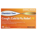 CHEMISTS OWN COUGH COLD & FLU PE RELIEF 48 CAPSULES thumbnail 2