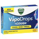 VICKS VAPODROPS+COUGH HONEY LEMON MENTHOL 16 PACK thumbnail 1