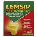 LEMSIP MAX DECONGESTANT LEMON SACHETS 10 PACK thumbnail 2