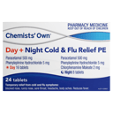 CHEMIST OWN DAY+NIGHT COLD & FLU RELIEF PE 24 TABLETS thumbnail 2