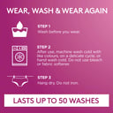 POISE 2-IN-1 PERIOD & INCONTINENCE UNDIES BLACK 10/12 thumbnail 9