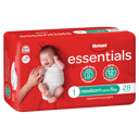 HUGGIES ESSENTIALS NAPPIES NEWBORN 28 PACK thumbnail 1