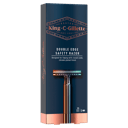 GILLETTE MENS KING C DOUBLE EDGE SAFETY RAZOR 5 PACK thumbnail 1