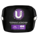 U BY KOTEX PADS ULTRATHIN OVERNIGHT LONG WINGS 8 PACK thumbnail 5