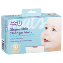 BABY U DISPOSABLE CHANGE MATS 10 PACK thumbnail 1
