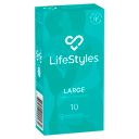 LIFESTYLES CONDOMS LARGE 10 PACK thumbnail 1