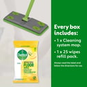 DETTOL ANTIBACTERIAL FLOOR MOP SYSTEM + 25 WIPES 1 PACK thumbnail 5