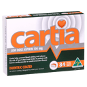 CARTIA ASPIRIN 100MG 84 TABLET thumbnail 1